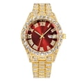 thumbnail image 1 of Reloj de cuarzo para hombre, relojes de moda para hombre, reloj de acero inoxidable, informal, de pulsera, de cristal, para platos., 1 of 3