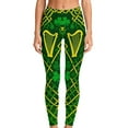thumbnail image 6 of Oplxuo St Patricks Day Leggings for Women Casual Shamrock Leggings Irish Green Pant Soft Tummy Control Workout Yoga Pants, 6 of 7