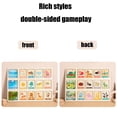 thumbnail image 6 of ToyKingdee Wooden Peg Puzzle, Cognitive Learning, Double Side Scens Board for Home School Planner,Autism Learning Materials, 6 of 7
