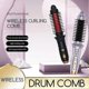 thumbnail image 3 of 2 in 1 Hair Curler/Straightener Brush 3 Temps Setting Travel Curling Brush Portable Rechargeable Travel Hair Curler for Women, 3 of 5