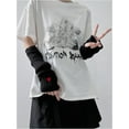thumbnail image 5 of YooGuoGuo Women's Heart Knit Arm Warmers Y2k Arm Sleeves Fingerless Gloves, 5 of 6