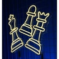thumbnail image 3 of Craftnamesign Chess Neon Sign, Chess Club Wall Decor, Gift For Son, Room Décor, 3 of 4