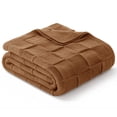 thumbnail image 3 of Whale Flotilla Knit Throw Blanket for Couch, Soft Fuzzy Decorative Knitted Blanket for Sofa Bed, Lightweight Cozy Warm Throws, 50x60 Inch, Brown, 3 of 8