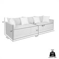 thumbnail image 3 of Cypress Outdoor Patio Chair in Eucalyptus Wood and Gray Rope with Ivory Cushions, 3 of 14
