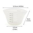 Silicone Measuring Cups, Translucent Flexible Measure Melting Cups for