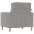 thumbnail image 3 of vidaXL Sofa Chair Light Grey 60 cm Fabric, 3 of 5