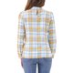 thumbnail image 3 of INSPIRAR CHIC Blusas de Trabajo para Mujeres con Cuadros y Lazo en el Cuello de Manga Larga M Blanco Amarillo Verde, 3 of 6