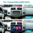 thumbnail image 3 of iSpchen 9" Touchscreen Car Radio Stereo for Toyota RAV4 2007-2012, Android 11, Bluetooth, Black, 3 of 10