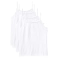 thumbnail image 2 of Hanes Ultimate EcoSmart 4-Pack Girls' White Cami Color: White Size: X LARGE, 2 of 7