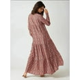 thumbnail image 6 of Printed Crew Neck Viscose Maxi Dress, 6 of 6