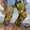 Yellow#3, variant on Plus Size Floral Print Capris for Women 2025 Casual Summer Beach Pants for Holiday Resort Soft Capri Yoga Leggings