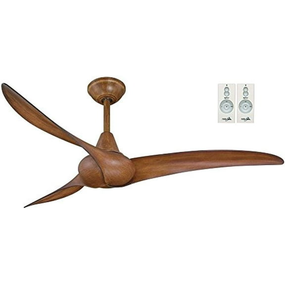 Minka-Aire F843-DK, Wave, 52" Ceiling Fan, Distressed Koa with 2-Remote Control Bundle
