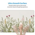 thumbnail image 5 of Balery Herbs And Wildflowers Mouse Pad ,15.8x29.5 In Large Gaming Mouse Pad Desk Mat Long Non-Slip Rubber Stitched Edges,Waterproof Mousepad Desk Mat For Gamer Office Home, 5 of 9