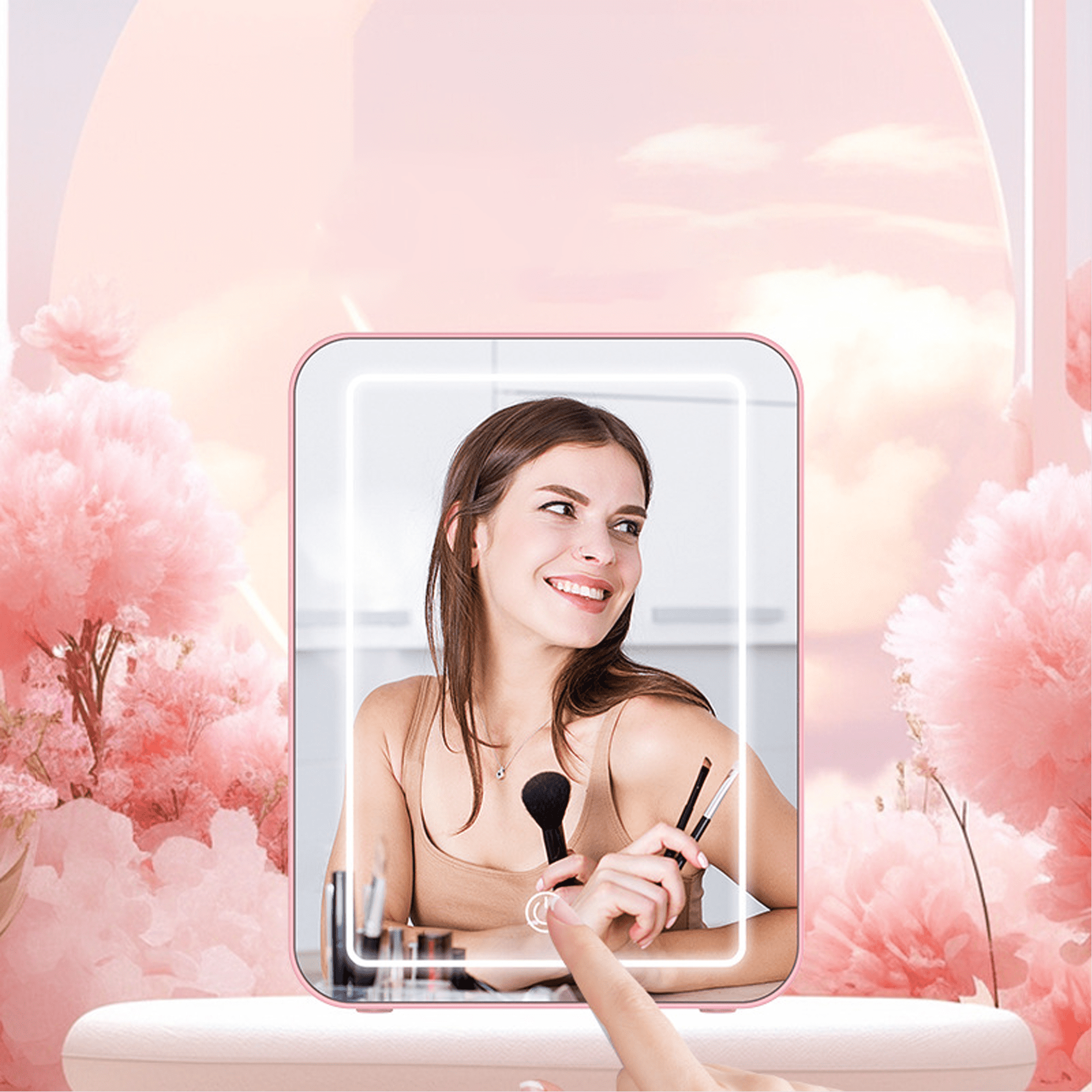Newruie Mini Fridge, Portable Beauty Fridge, 4L Compact Fridge for Skincare Makeup