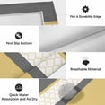 thumbnail image 6 of Yellow Morocco Outdoor Rug for Patio/Deck/Porch, Non-Slip Large Area Rug 3 x 5 Ft, Geometric Grey Stripes Modern Indoor Outdoor Rugs Washable Area Rugs, Reversible Camping Rug Carpet Runner, 6 of 8