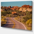 thumbnail image 2 of Road in Rocky American Prairie - Landscape Canvas Art Print, 2 of 3