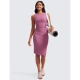 thumbnail image 3 of Vestido CRZ YOGA Butterluxe Midi Sin Mangas con Fruncido XL, 3 of 4