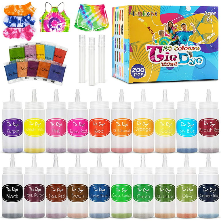 Kids Tie Dye Kit Colorful DIY Pigment For Toddler Textile Paint