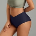 thumbnail image 4 of Womens Underwear Seamless V Cut Ice Silk Panties No Show Soft Stretch, 4 of 4