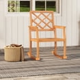 thumbnail image 5 of Costway 2 PCS Teak Wood Rocking Chair with Backrest and Slatted Seat Backyard and Lawn, 5 of 9