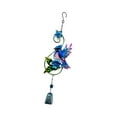 thumbnail image 4 of Carillón de viento de pájaro de metal Gloria decoración de jardín Azul, 4 of 9