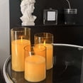 thumbnail image 3 of Flameless Candle Flicker With Remote Control 3 Pack Candle Battery Operated With Timer LED Candle Home Centerpiece Gold Candle Base Vintage Candlestick Holder Fireplace Candle Stand Metal Candle, 3 of 3