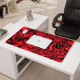thumbnail image 2 of Tapis de Souris Lignes Rouges et Noires Imperméable, Caoutchouc+multispandex Série Slip Line pour Bureau Maison Jeu 31.5x15.7 Pouces, 2 of 7