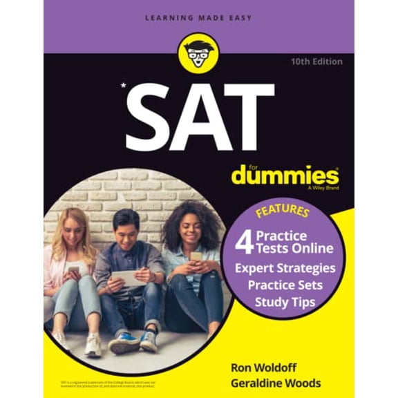 Pre-Owned SAT for Dummies: Book + 4 Practice Tests Online (Paperback) 1119716241 9781119716242