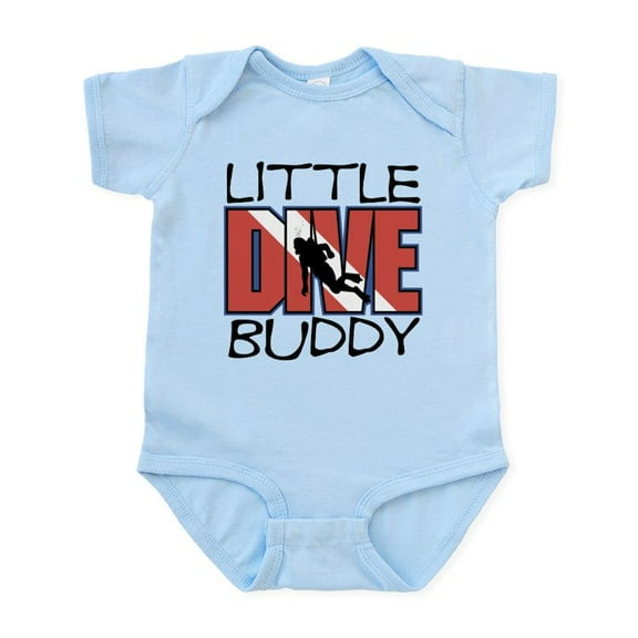 CafePress - Little Dive Buddy Infant Bodysuit - Baby Light Bodysuit, Size Newborn - 24 Months