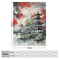 BCIIG Pagoda Warm Lightweight Blanket Soft Fleece Throw All Seasons