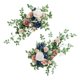 thumbnail image 3 of 2 piezas de flores artificiales para arco de boda, exhibición de flores para arco de boda, planta artificial Blanco, 3 of 9