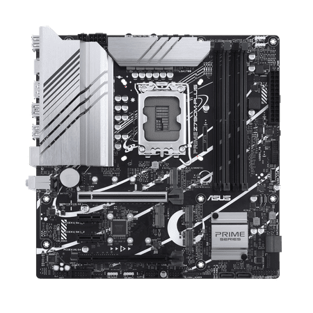 ASUS Prime Z790M-Plus LGA 1700(Intel 14th & 13th & 12th Gen) microATX motherboard (PCIe® 5.0, 3xM.2 slots, 10+1 DrMOS, DDR5,1 Gb LAN, DP, USB 3.2 Gen 2x2 Type-C®,front USB 3.2 Gen 1 Type-C®, Thunderb