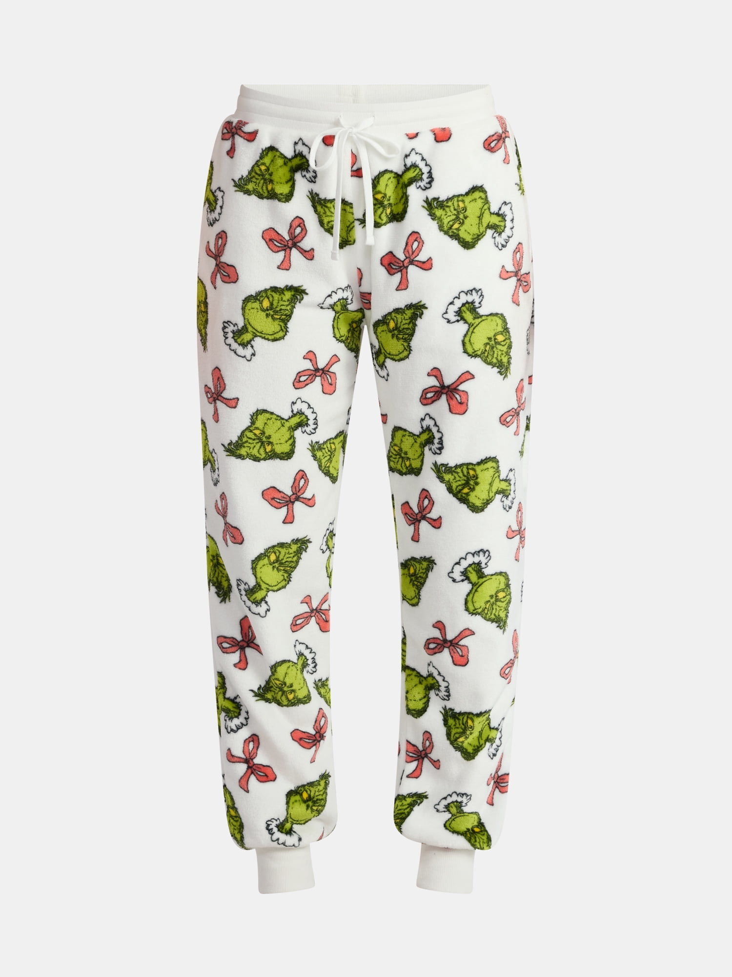 Dr. Seuss The Grinch Women's Plush Joggers, Sizes XXS-XXL