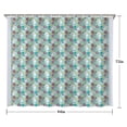 thumbnail image 5 of Turquoise Unicorn Dessert Pattern Shower Curtain 84"x72" ,Bathroom Decorative Shower Curtains Set with 12 Hooks,Modern Waterproof Washable Shower Curtain, 5 of 6