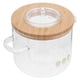 thumbnail image 5 of Olla de vidrio transparente con tapa, olla de cocina de doble asa, utensilios de cocina de vidrio, 5 of 6