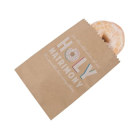 Holy Matrimony Donut Bag - Party Supplies - 50 Pieces