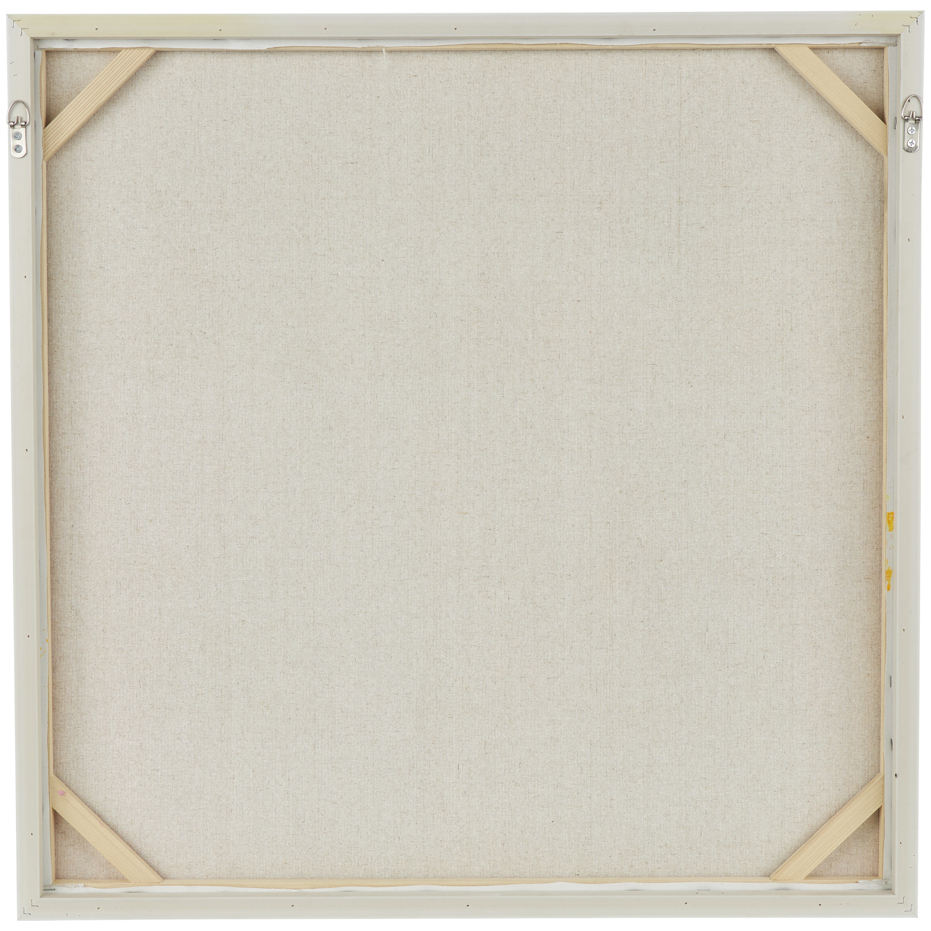 32" x 32" Paint Stroke Unframed Abstract Wall Art with White Frame, by DecMode