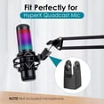 thumbnail image 6 of SUNMON Quadcast Mount Adapter with Microphone Cover Foam, Pop Filter Windscreen Compatible with HyperX QuadCast Microphone, Replacement Quad cast Adapter for Boom Arm, 6 of 7