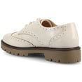 thumbnail image 6 of Journee Womens Claudiya Lug Outsole Almond Toe Oxford, Widths Available, 6 of 8