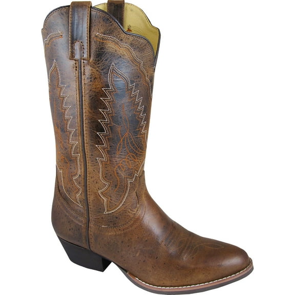 Smoky Mountain Women's Amelia Western Boot Round Toe Brown 9 1/2 W US