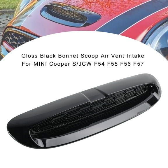 Gloss Black Bonnet Scoop Air Vent Intake For MINI Cooper S/JCW F54 F55 F56 F57