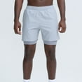 thumbnail image 2 of Kilaqueen Gym Shorts Men Elastic Waist Mesh Lined Quick Dry with Pockets Athletic Workout Basketball Tennis Short, 2 of 9