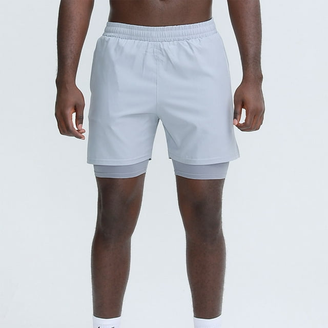 Ceisia Men's Elastic Waist Sportswear Shorts, Drawstring with Pockets & Mesh Lining Gift for Casual Wear