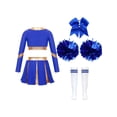 thumbnail image 2 of Aislor Uniforme de Cheerleading pour Filles Tenues de Cheer Patchwork Métallique Costume de Compétition Performance D04 14, 2 of 5