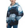 thumbnail image 2 of Kdxio Blue Thunder Storm Dragon Pattern Kids Boys Girls Zip Up Hoodie 3D Printed Hooded Sweatshirt Hoody Coat with Pocket 7-12 Y-Small, 2 of 6