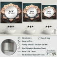thumbnail image 4 of Designart "Exquisite Blush Gold Lotus Floral Mandala VI" Boho Mandala Pink Large Square Mirror - Square Bedroom Mirror Printed Wall Decor - Traditional Square Printed Wall Mirror Art, 4 of 5