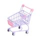 thumbnail image 3 of Mini caja de almacenamiento para carrito de compras, carrito multifuncional, papelería divertida, juguetes para juego de imitación, cesta organizadora Púrpura Soledad canasta de muñecas, 3 of 9