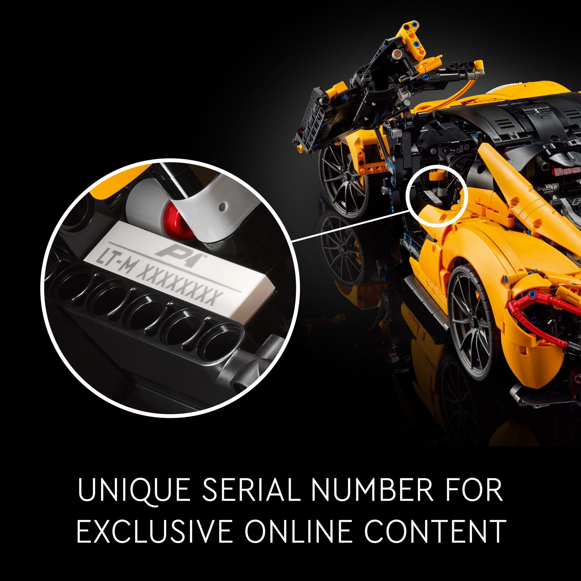 LEGO Technic McLaren P1 Hypercar Building Set, Gift for Adult Racing Fans, Race Car Collectible Model with V8 Piston Engine and 7-Speed Gearbox, 42172