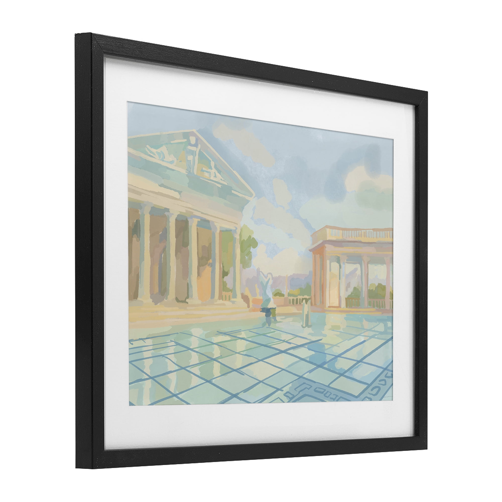 Stupell Industries Sam Simeon Architecture Black Framed Print Under Glass, design by Amelia Noyes