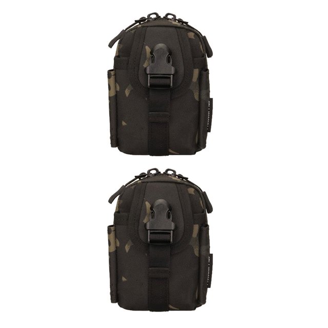 sweethay Bolsa de accesorios impermeable para deportes al aire libre, bolsa de nailon con cremallera, almacenamiento de equipo de viaje, Type1 NO1